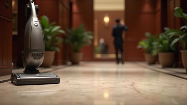 Aspirateur professionnel hôtellerie silencieux pour un nettoyage discret
